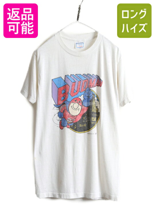 楽天市場】90s USA製 □ バドワイザー BUDMAN プリント 半袖 Tシャツ 