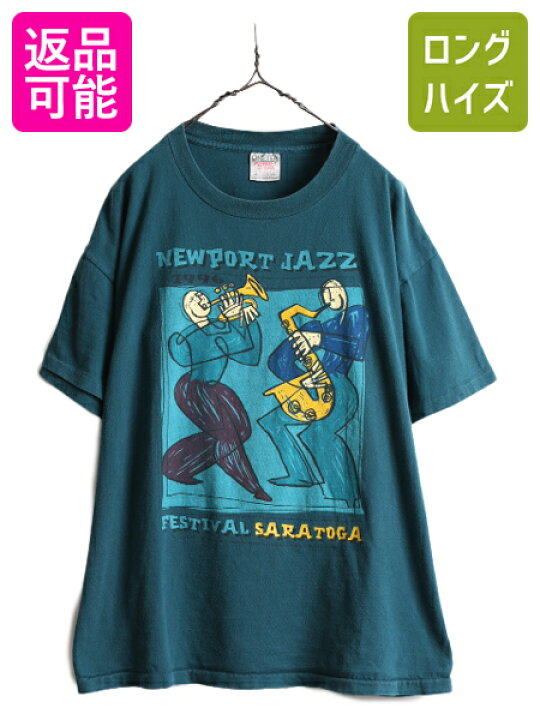 楽天市場】90s USA製 ☆ ジャズ フェスティバル アート プリント T 