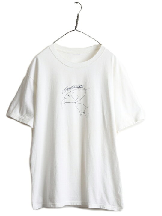 楽天市場】90s 00s ☆ アート イラスト プリント 半袖 Tシャツ 