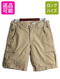 【4/25 24h限定 500円OFF&P8倍!!】 US企画 ■ カーハート カーゴ ショートパンツ メンズ 32 / Carhartt ショーツ 短パン 半パン ハーフパンツ ワーク 茶 速乾 ストレッチ 廃盤| 古着 中古 日本未発売 茶 アウトドア ワークパンツ カーゴショートパンツ カーゴショーツ Force