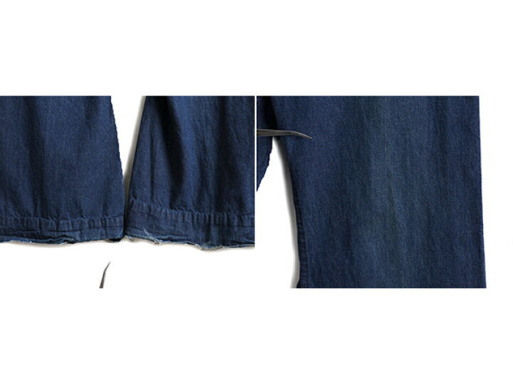 楽天市場】濃紺 60s 70s ☆ Navdungaree デニム フレア デッキ パンツ 