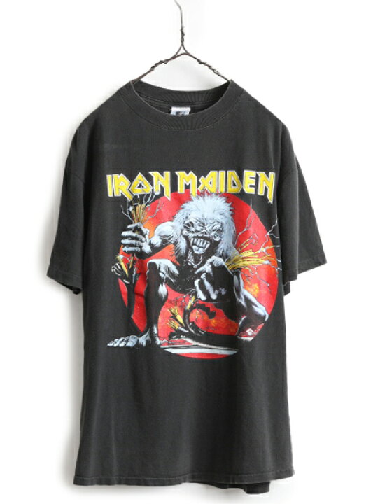 楽天市場】90s USA製 ☆ アイアンメイデン 両面 プリント 半袖 Tシャツ 