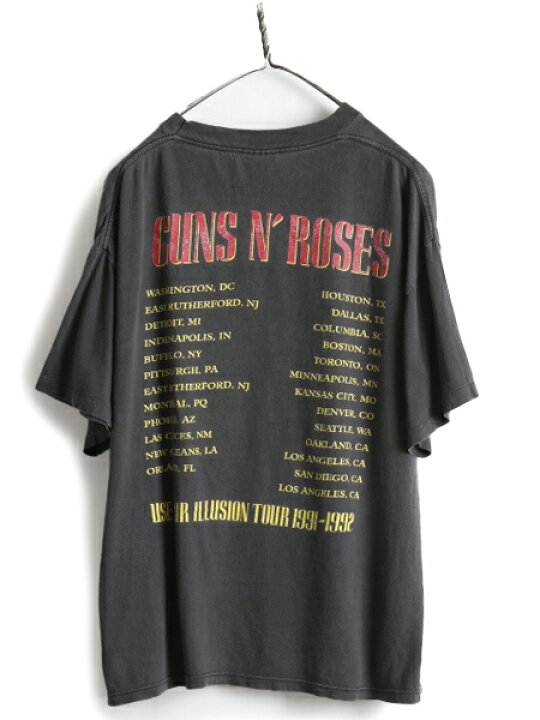 楽天市場】90s USA製 ☆ Guns N Roses ツアー 両面 プリント Tシャツ 