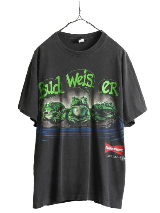 楽天市場】90s USA製 □ バドワイザー 両面 プリント 半袖 Tシャツ 
