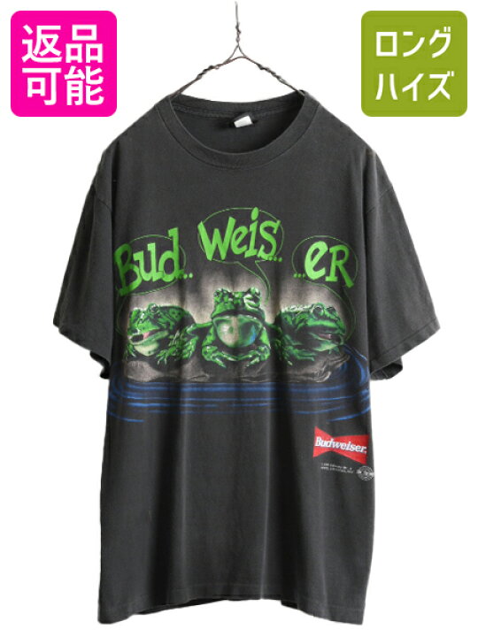 楽天市場】90s USA製 □ バドワイザー 両面 プリント 半袖 Tシャツ 