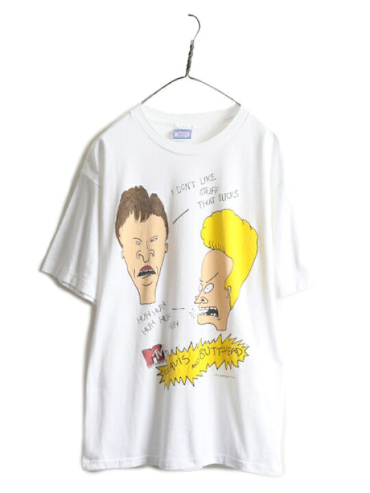 楽天市場】90s USA製 ☆ ビーバス & バットヘッド プリント Tシャツ 