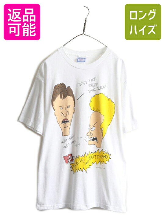 楽天市場】90s USA製 ☆ ビーバス & バットヘッド プリント Tシャツ 