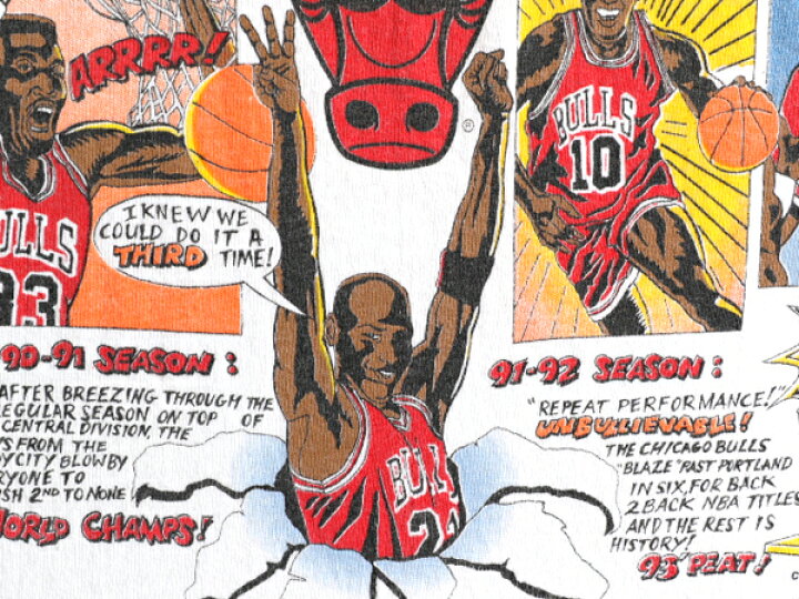 楽天市場】90s USA製 ☆ NBA オフィシャル シカゴ ブルズ プリント T 