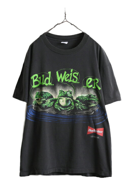 楽天市場】90s USA製 □ バドワイザー 両面 プリント 半袖 Tシャツ 