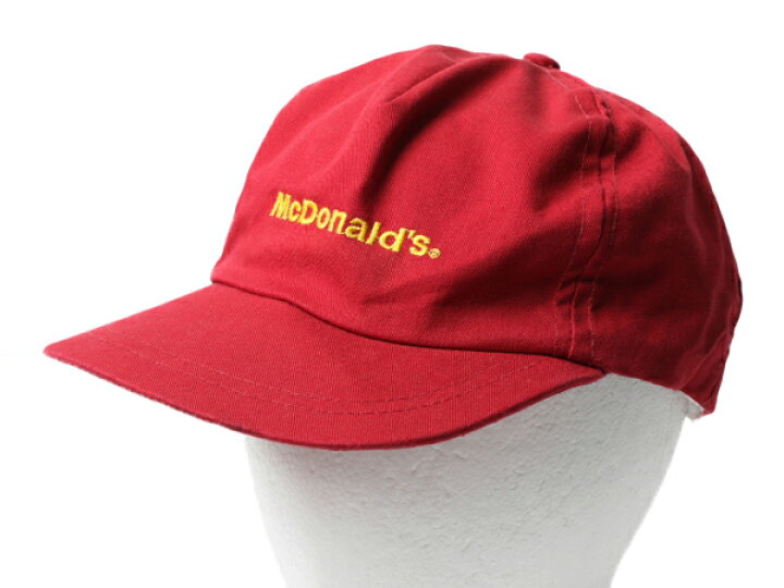 楽天市場】□ マクドナルド ベースボール キャップ フリーサイズ 