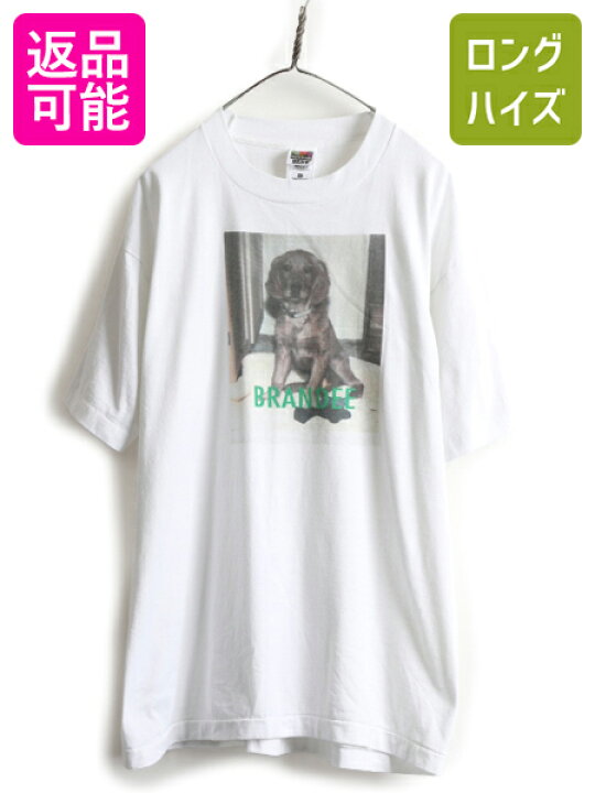 楽天市場】90s □ 犬 フォト プリント Tシャツ メンズ レディース XL 