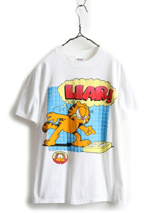 楽天市場】80s USA製 □ ガーフィールド 発泡 プリント Tシャツ メンズ 