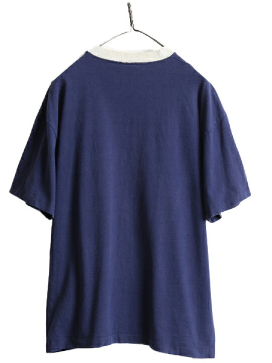楽天市場】90s USA製 □ 2段 カレッジ プリント 半袖 リンガー Tシャツ 