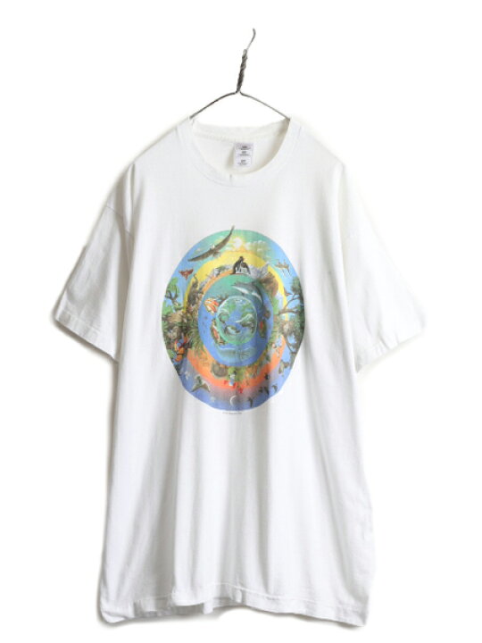 楽天市場】90s USA製 大きいサイズ 2XL □ アニマル アート イラスト 