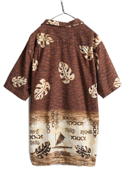 楽天市場】80s ハワイ製 □ RJC 総柄 コットン オープンカラー 半袖  