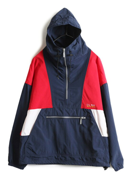 楽天市場】90s USA製 □ エルエルビーン ナイロン アノラック パーカー 