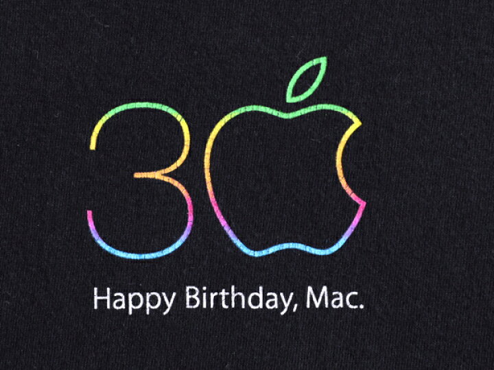 楽天市場】30周年 USA製 □ APPLE MAC レインボー ロゴ プリント T 