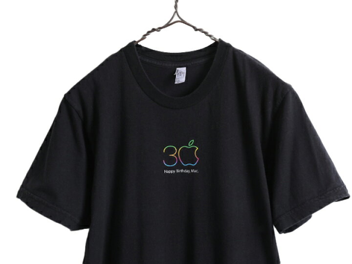 楽天市場】30周年 USA製 □ APPLE MAC レインボー ロゴ プリント T 