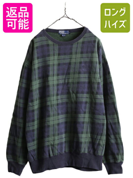 楽天市場】90s □ ポロ ラルフローレン チェック スウェット 