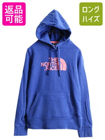 ■ ノースフェイス プリント スウェット フード パーカー レディース M / 古着 The North Face トレーナー プルオーバー 裏起毛 アウトドア| 中古 スエット ノース フードパーカー スウェットパーカー ロゴパーカー プリントパーカー ビックロゴ ヘビーオンス アメカジ USED