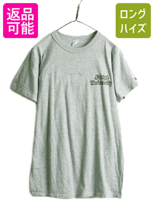 楽天市場】80s USA製 □ チャンピオン 2段 カレッジ プリント 半袖 T 