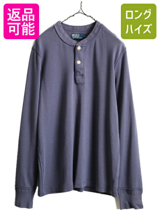楽天市場】90s □ ポロ ラルフローレン ヘンリーネック 長袖 Tシャツ 
