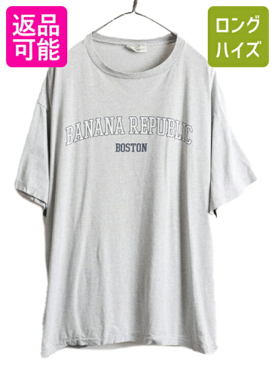 楽天市場】90s 限定品 □ バナナリパブリック プリント 半袖 Tシャツ 