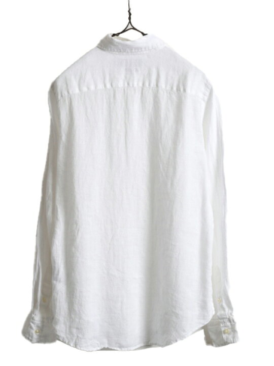 楽天市場】高級 100% リネン □ ラルフローレン 長袖 ボタンダウン  