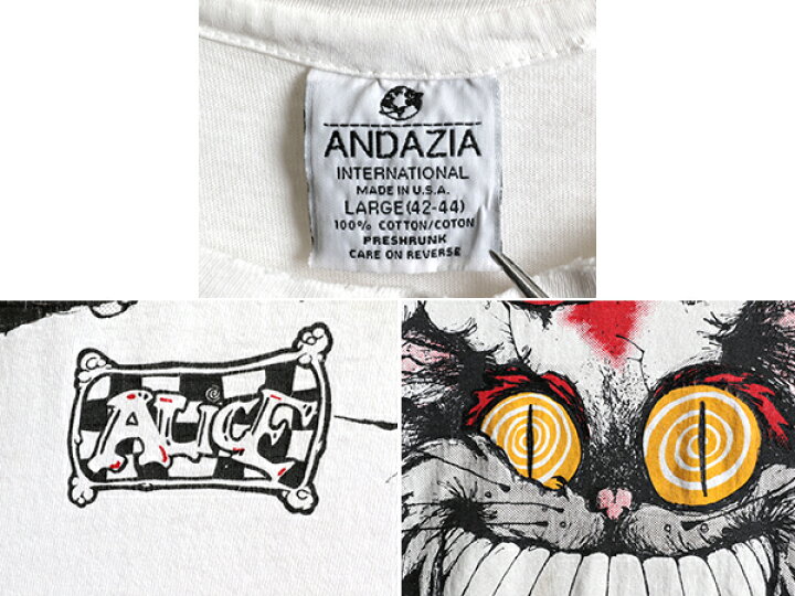 楽天市場】90s USA製 ☆ 不思議の国のアリス チェシャ猫 イラスト  