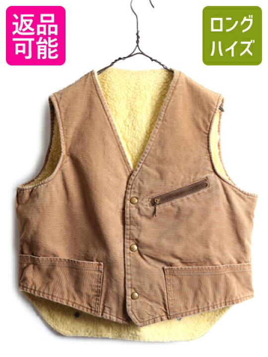 楽天市場】60s 70s USA製 □ CARTERS 裏 ボア ブラウン ダック ベスト 