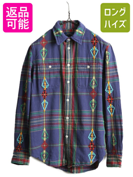 楽天市場】□ ポロ ラルフローレン ネイティブ チェック 長袖 