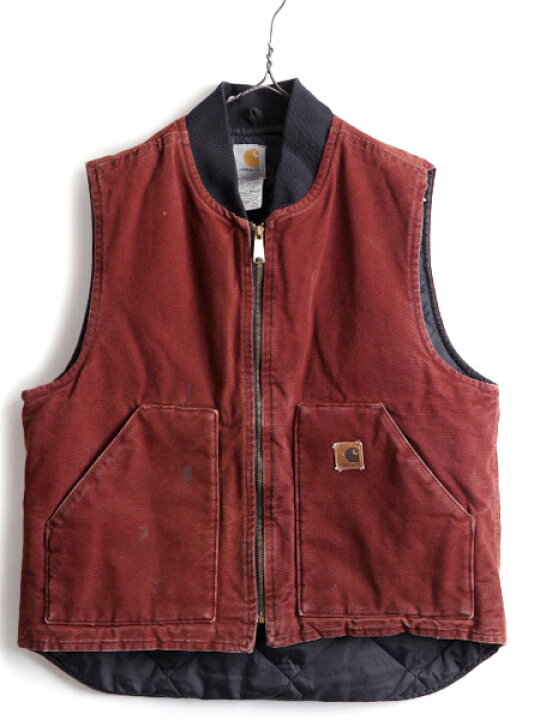 楽天市場】US企画 90s USA製 □ カーハート 中綿 ダック ベスト メンズ  