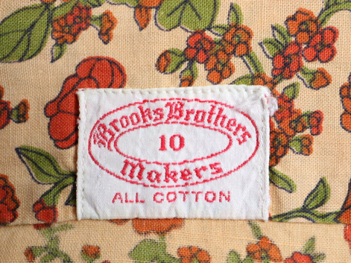 楽天市場】60s BROOKS BROTHERS MAKERS 総柄 長袖 シャツ レディース S  