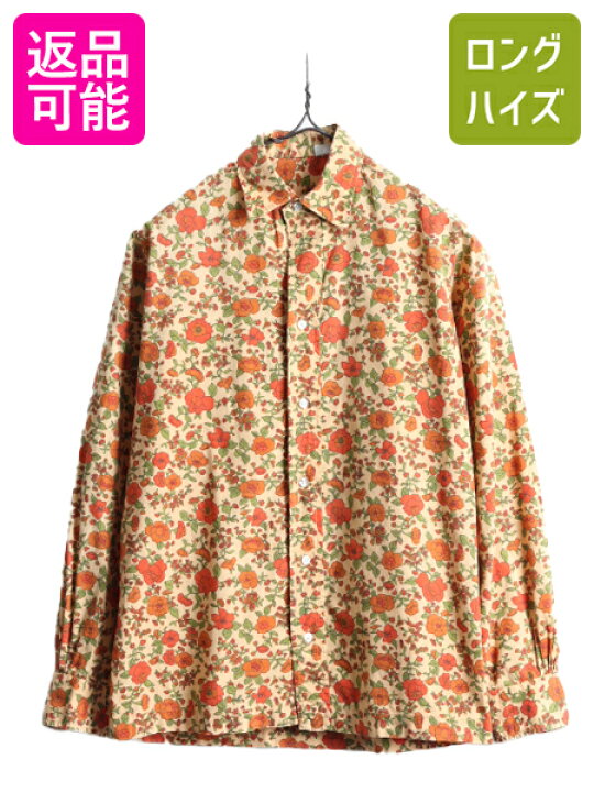 楽天市場】60s BROOKS BROTHERS MAKERS 総柄 長袖 シャツ レディース S 