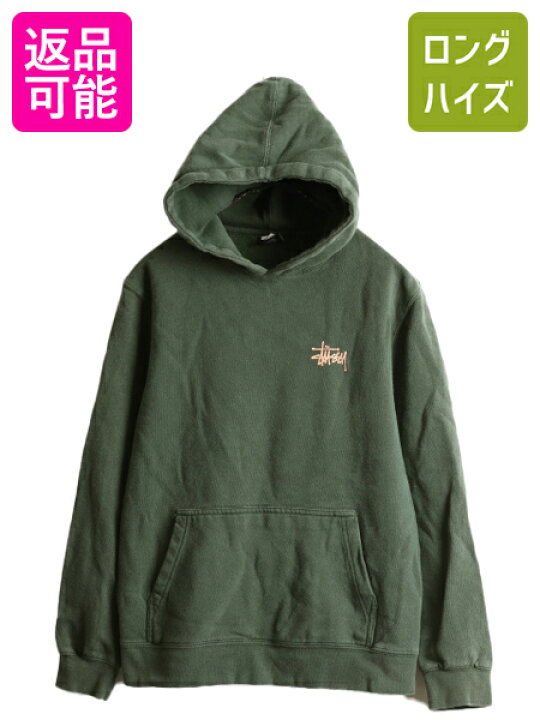 楽天市場】00s □ STUSSY 両面 プリント スウェット フード パーカー 