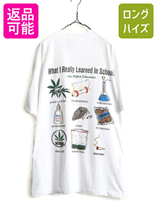 楽天市場】90s ☆ マリファナ イラスト プリント Tシャツ ( メンズ XL 
