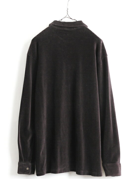 楽天市場】90s □ ポロ ラルフローレン 細畝 ベロア 長袖 シャツ  