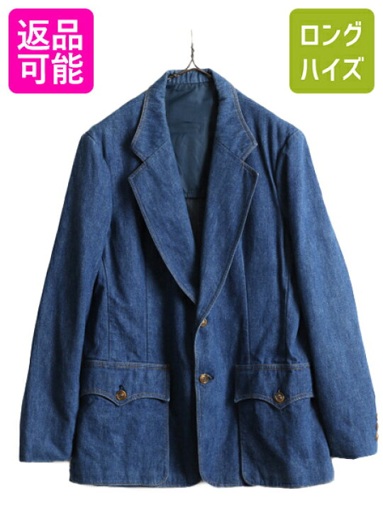 楽天市場】70s USA製 リー デニム テーラード ジャケット メンズ M L 