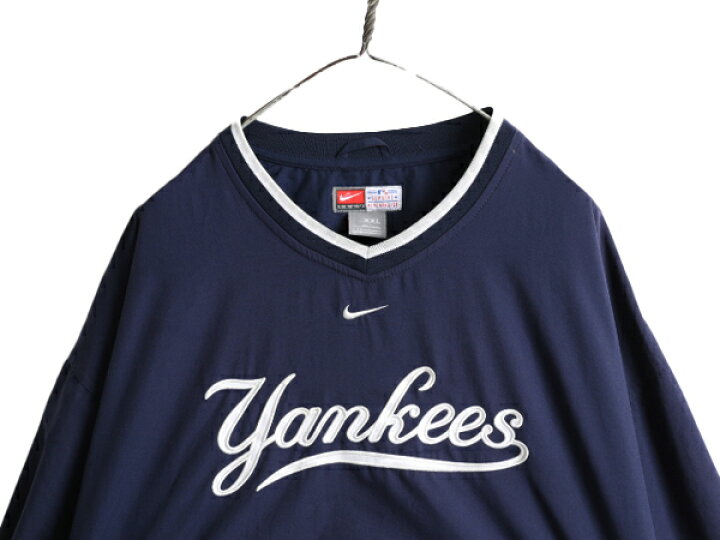 楽天市場】00s MLB オフィシャル ナイキ ヤンキース Vネック プル 