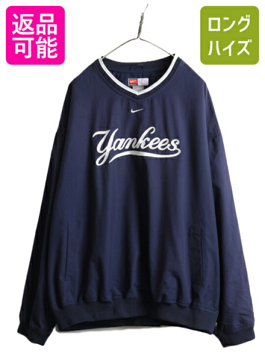 楽天市場】00s MLB オフィシャル ナイキ ヤンキース Vネック プル  