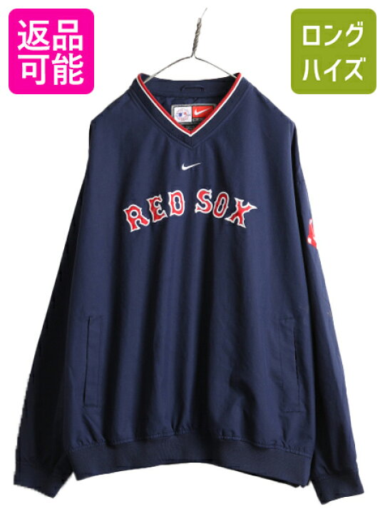 楽天市場】00s MLB オフィシャル ナイキ レッドソックス Vネック プル 