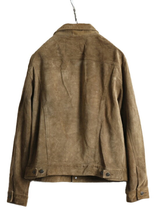 楽天市場】00s OLD GAP 本革 スエード レザー トラッカー ジャケット  