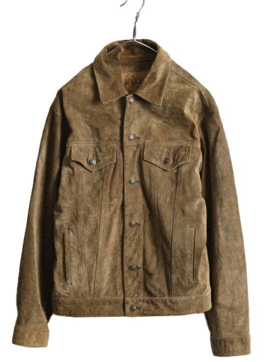楽天市場】00s OLD GAP 本革 スエード レザー トラッカー ジャケット  