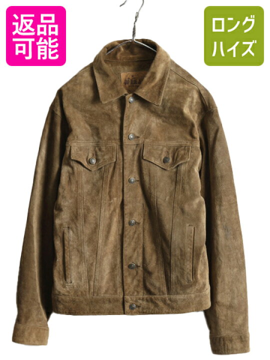楽天市場】00s OLD GAP 本革 スエード レザー トラッカー ジャケット  