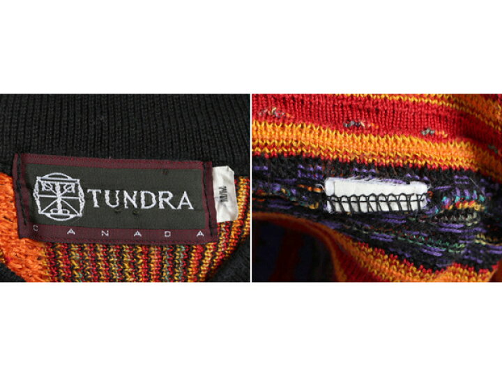 楽天市場】90s カナダ製 TUNDRA 3D 立体編み コットン ニット セーター 