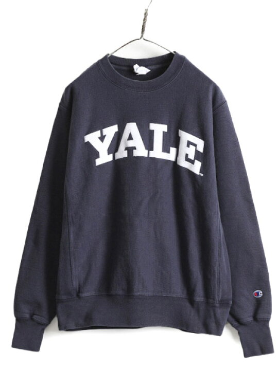 楽天市場】US企画 チャンピオン リバースウィーブ YALE カレッジ 刺繍 