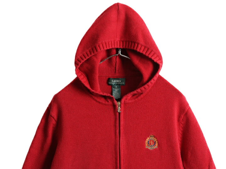 楽天市場】90s LAUREN ラルフローレン フルジップ コットン ニット  