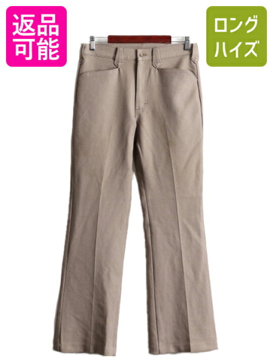 楽天市場】70s USA製 LEE ポリ フレア パンツ メンズ 30 31 古着 リー 