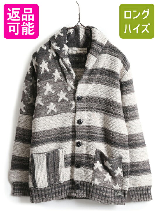 楽天市場】DENIM&SUPPLY ラルフローレン 星条旗 総柄 ショールカラー 
