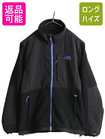 【4/25 24h限定 500円OFF&P8倍!!】 ノースフェイス デナリ ジャケット レディース XL / 古着 The North Face DENALI アウトドア フリース ブルゾン ジップアップ 大きいサイズ| 中古 ノース ブラック 黒 フリースジャケット デナリジャケット ポーラテック フルジップ オー